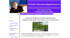 Desktop Screenshot of catholic-homeschooling-resources.com