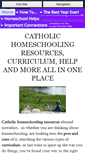 Mobile Screenshot of catholic-homeschooling-resources.com