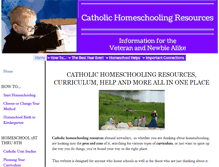 Tablet Screenshot of catholic-homeschooling-resources.com